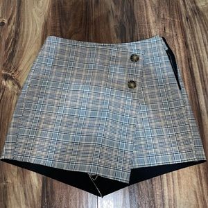 Zara plaid skort